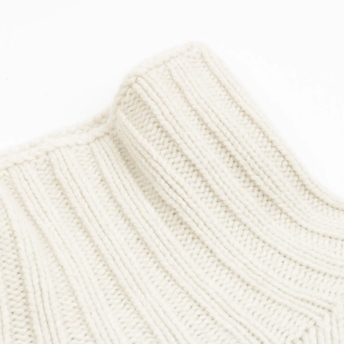 Roll Neck Sweater - Ecru