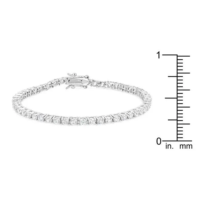 Round Cubic Zirconia Classic Tennis Bracelet