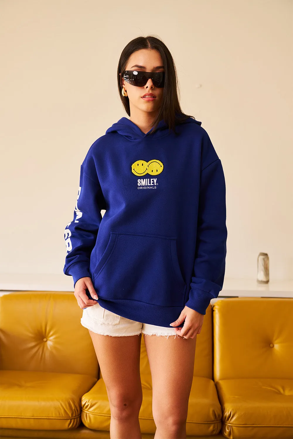 Royal Blue Smiley Originals Hoodie