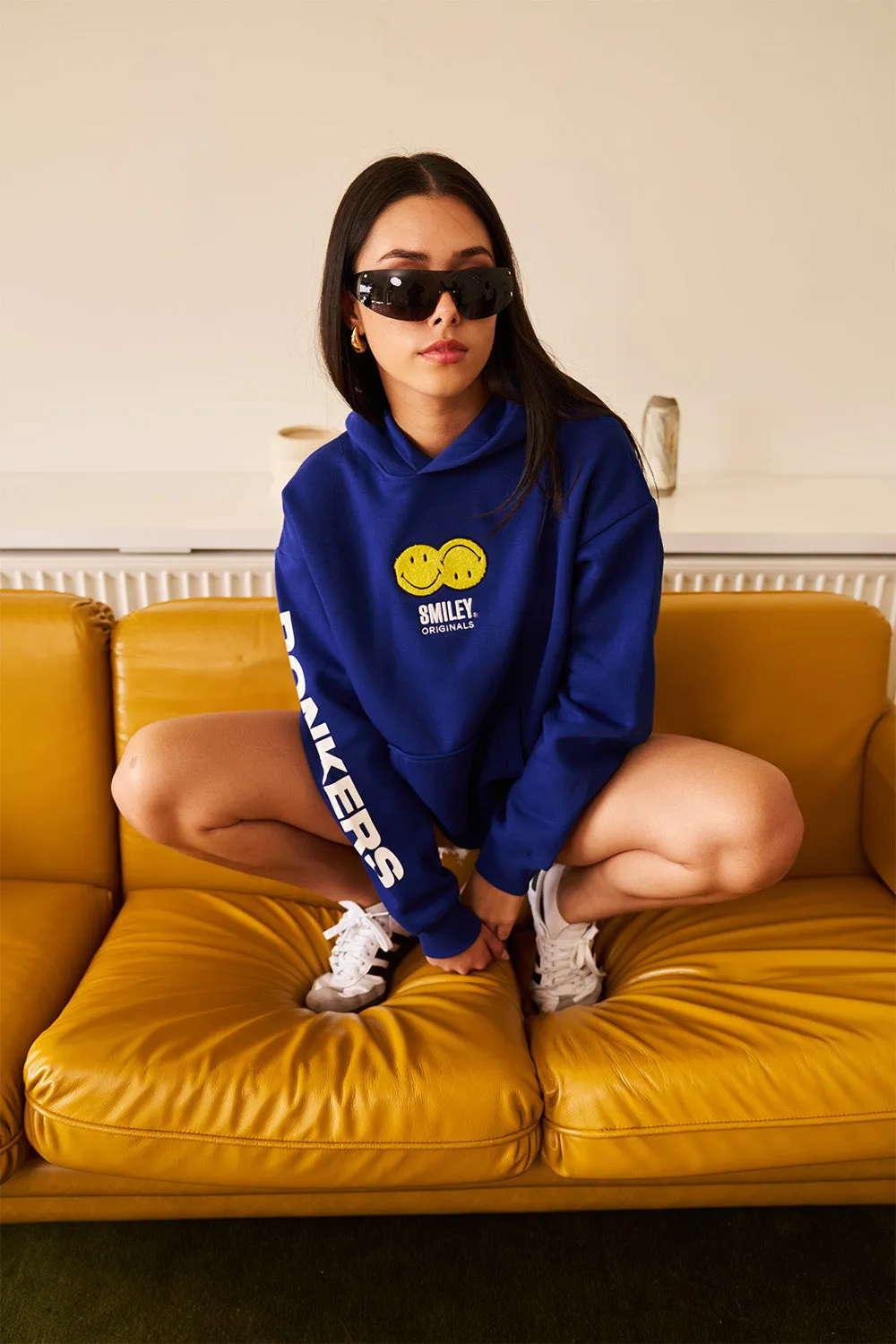 Royal Blue Smiley Originals Hoodie