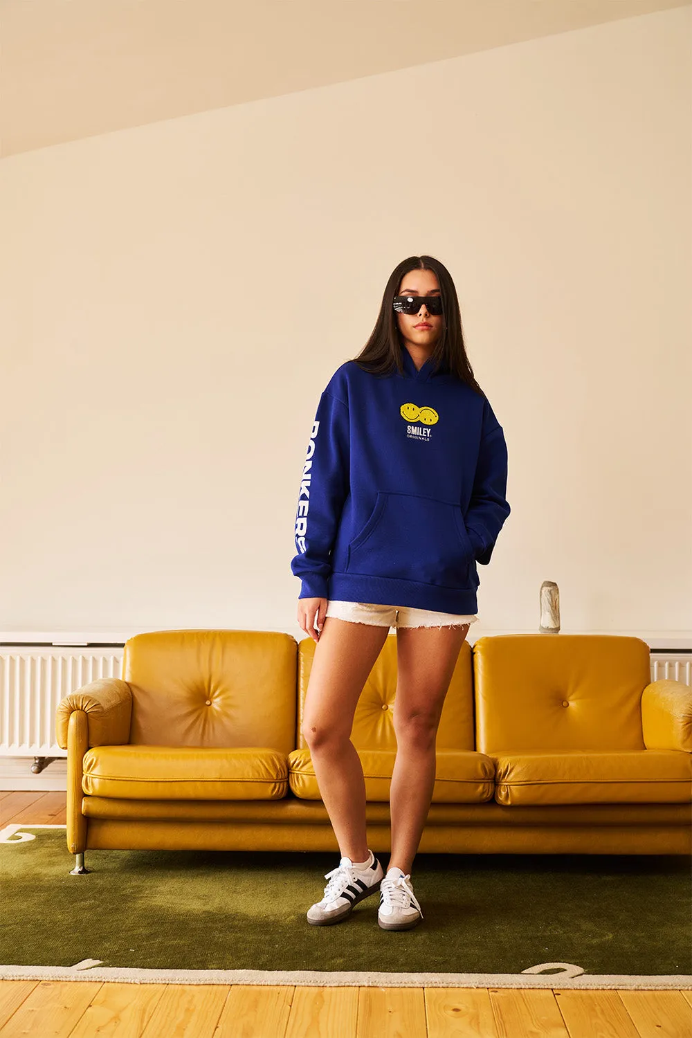 Royal Blue Smiley Originals Hoodie