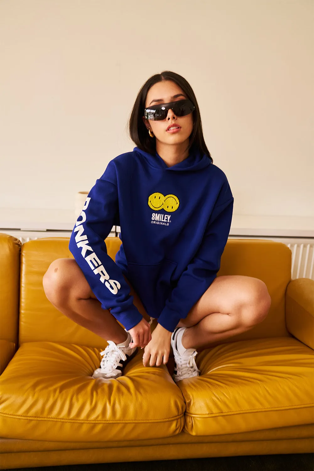 Royal Blue Smiley Originals Hoodie