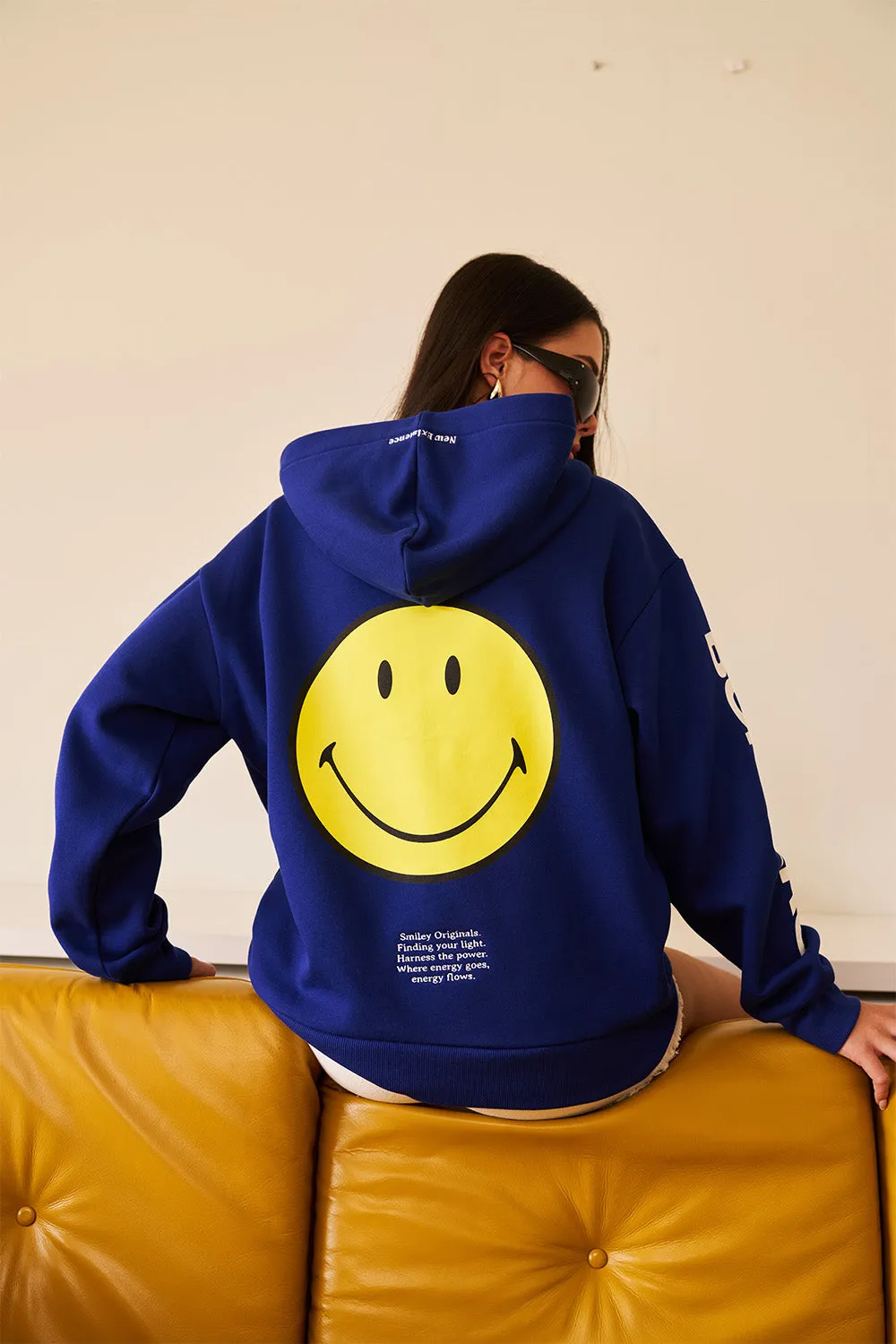 Royal Blue Smiley Originals Hoodie