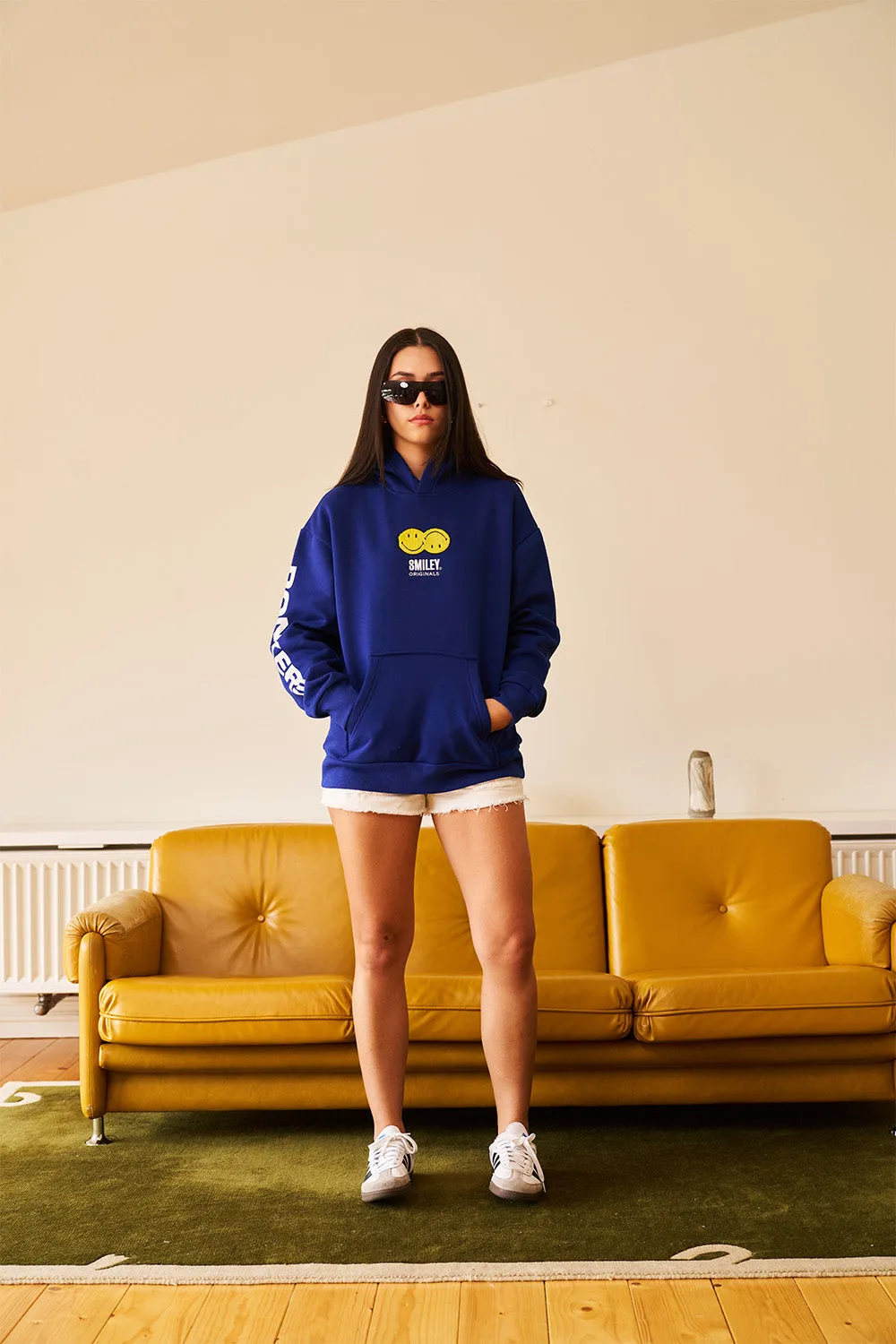 Royal Blue Smiley Originals Hoodie