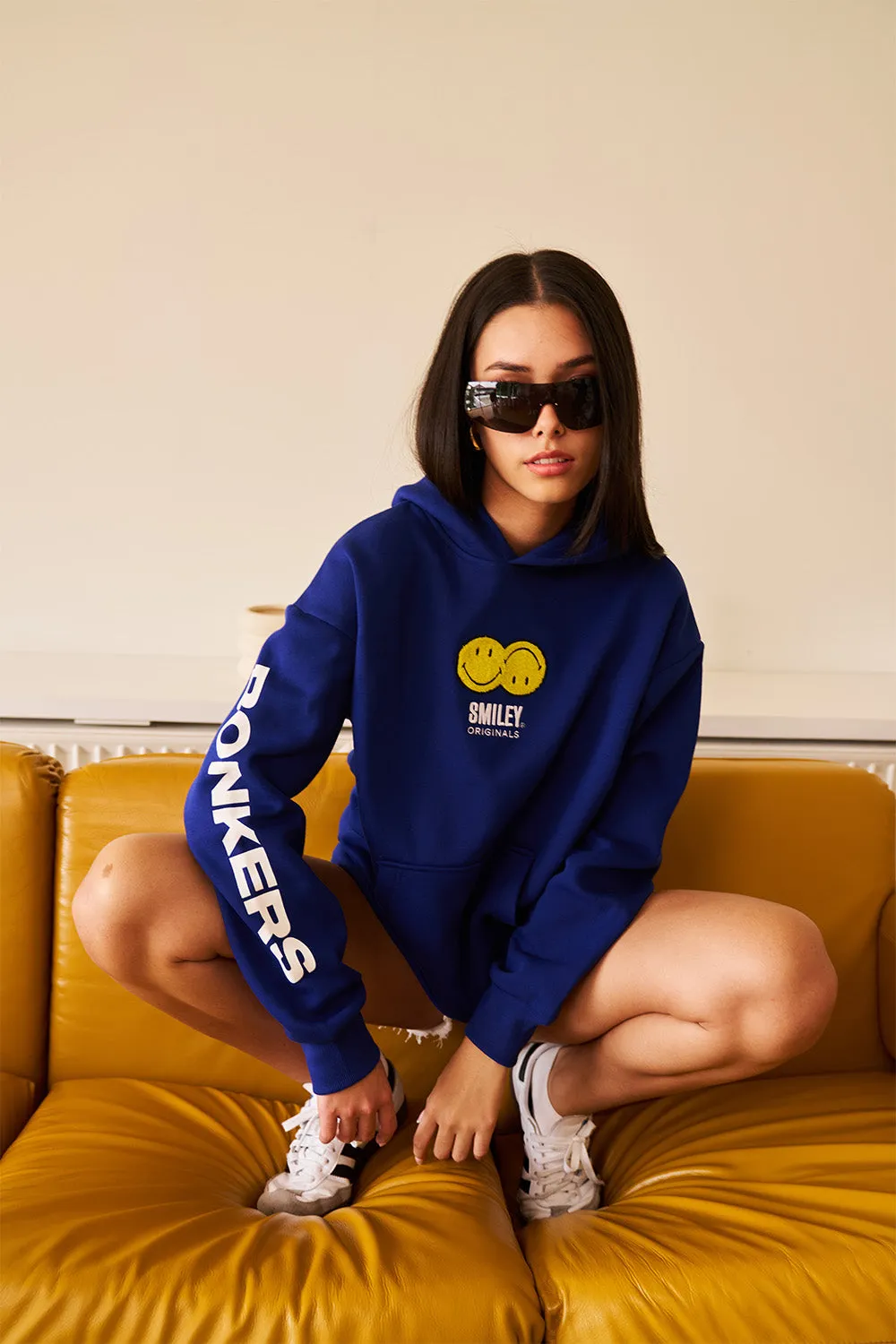 Royal Blue Smiley Originals Hoodie