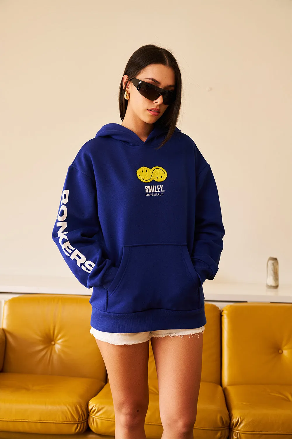 Royal Blue Smiley Originals Hoodie