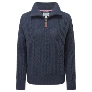 Schoffel Settle 1/4 Zip Ladies Jumper - Slate Navy