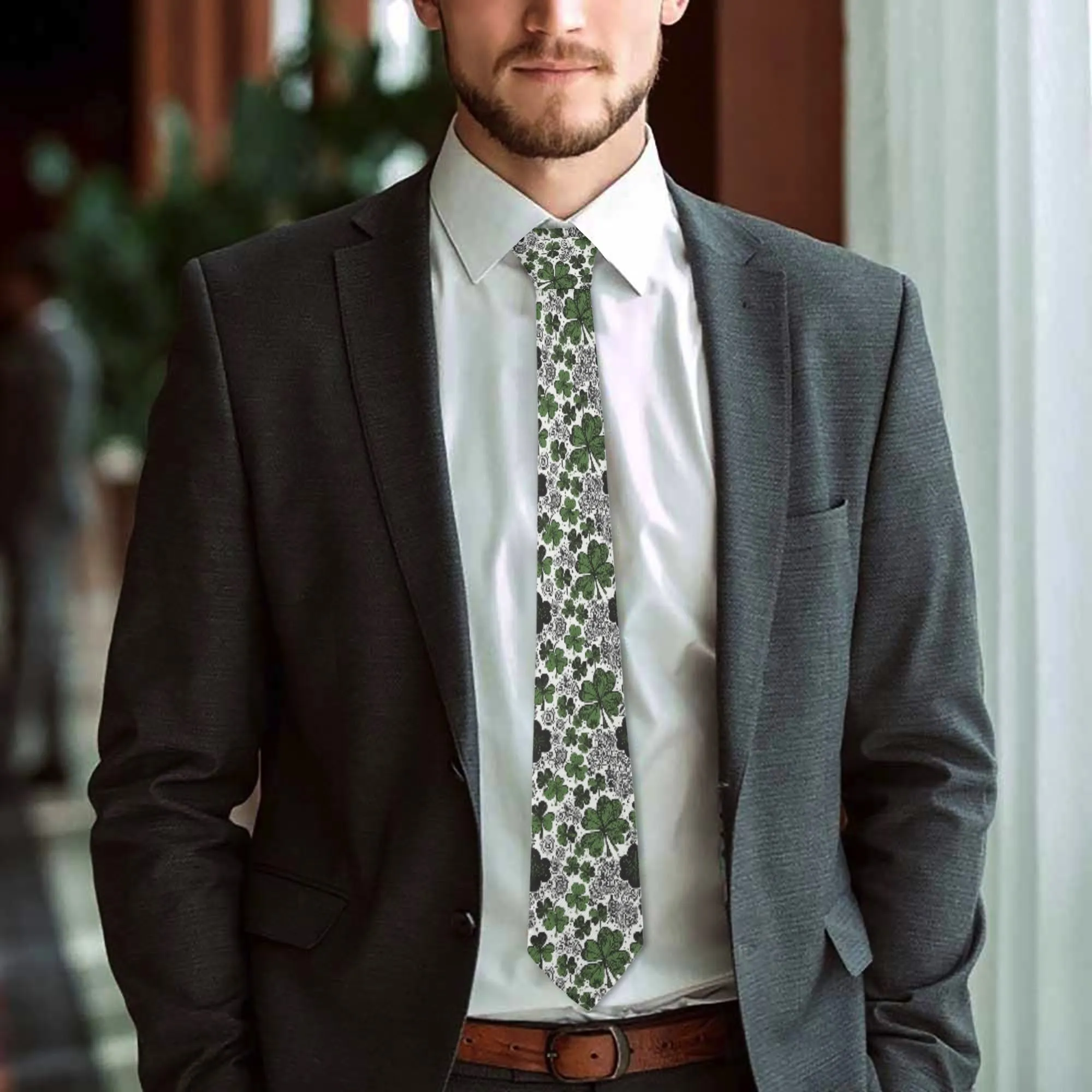 Scribble Clover Necktie