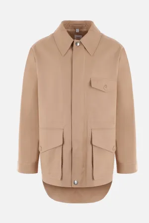 Single-breasted Gabardine Trench Coat