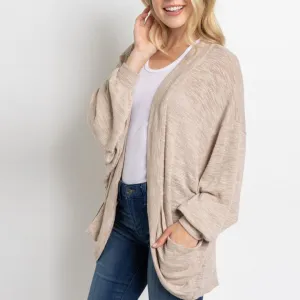 Slub Knit Circle Cardigan