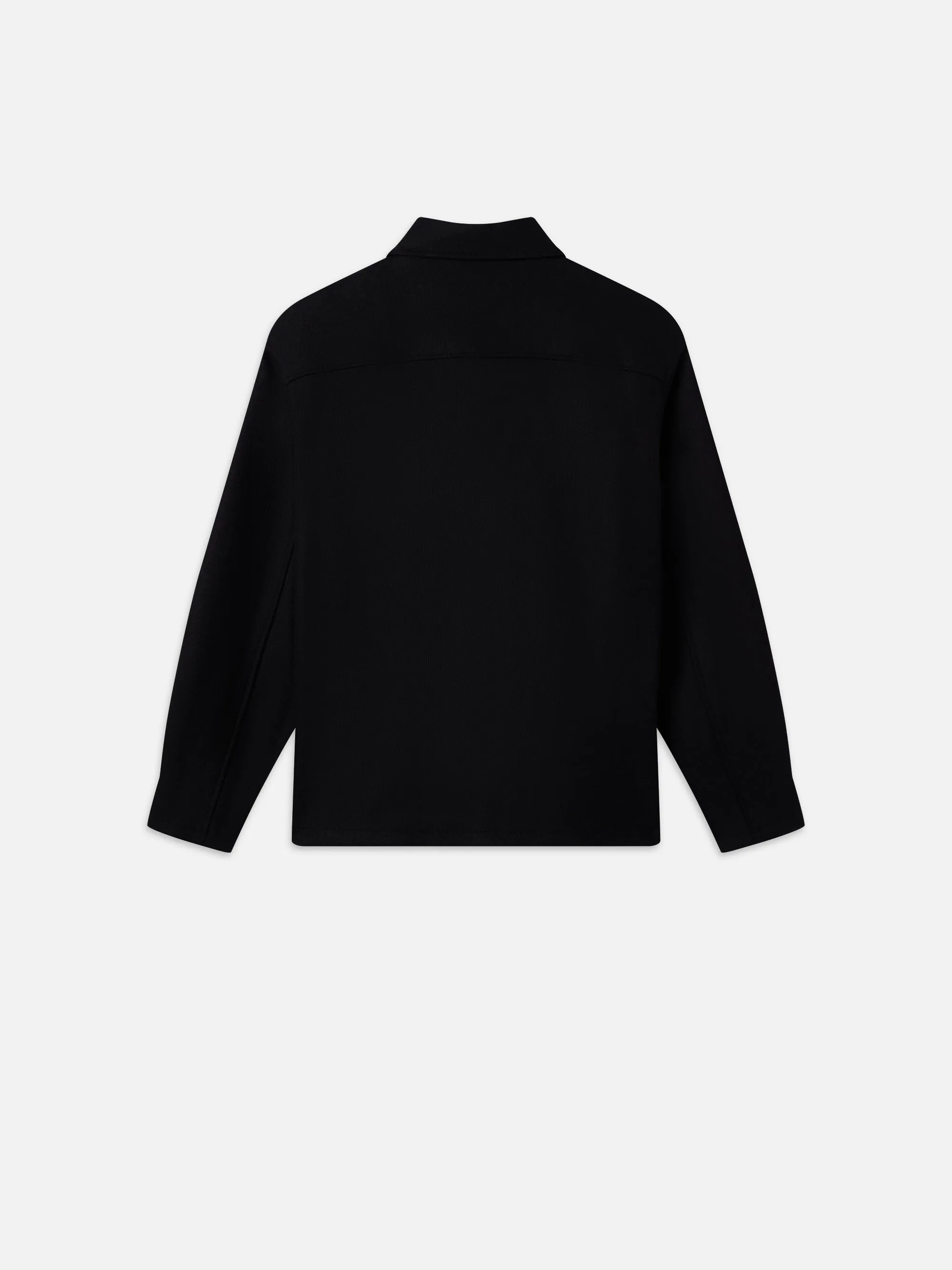 Textured Overshirt Jacket -- Black