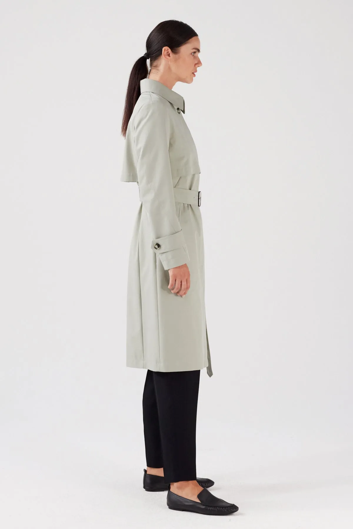 TIMELESS TRENCH COAT IN LIGHT STONE