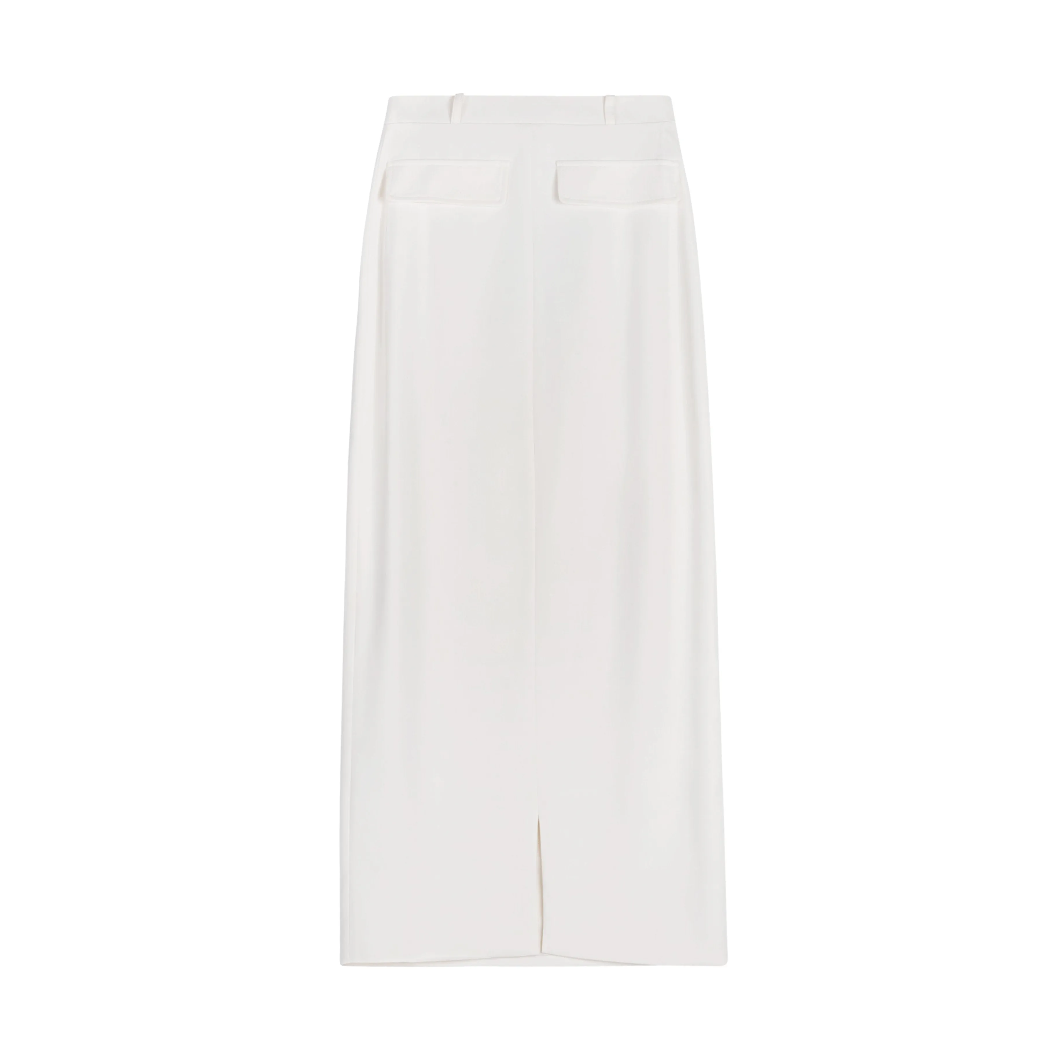 Tuxedo Skirt | White [Final Sale]