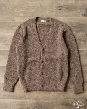 V-Neck Cardigan - Earth Boucle