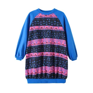 Vauva FW23 - Girls Organic Cotton Long Sweatshirt (Royal Blue)