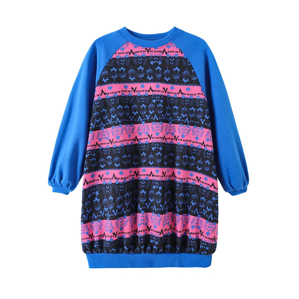 Vauva FW23 - Girls Organic Cotton Long Sweatshirt (Royal Blue)