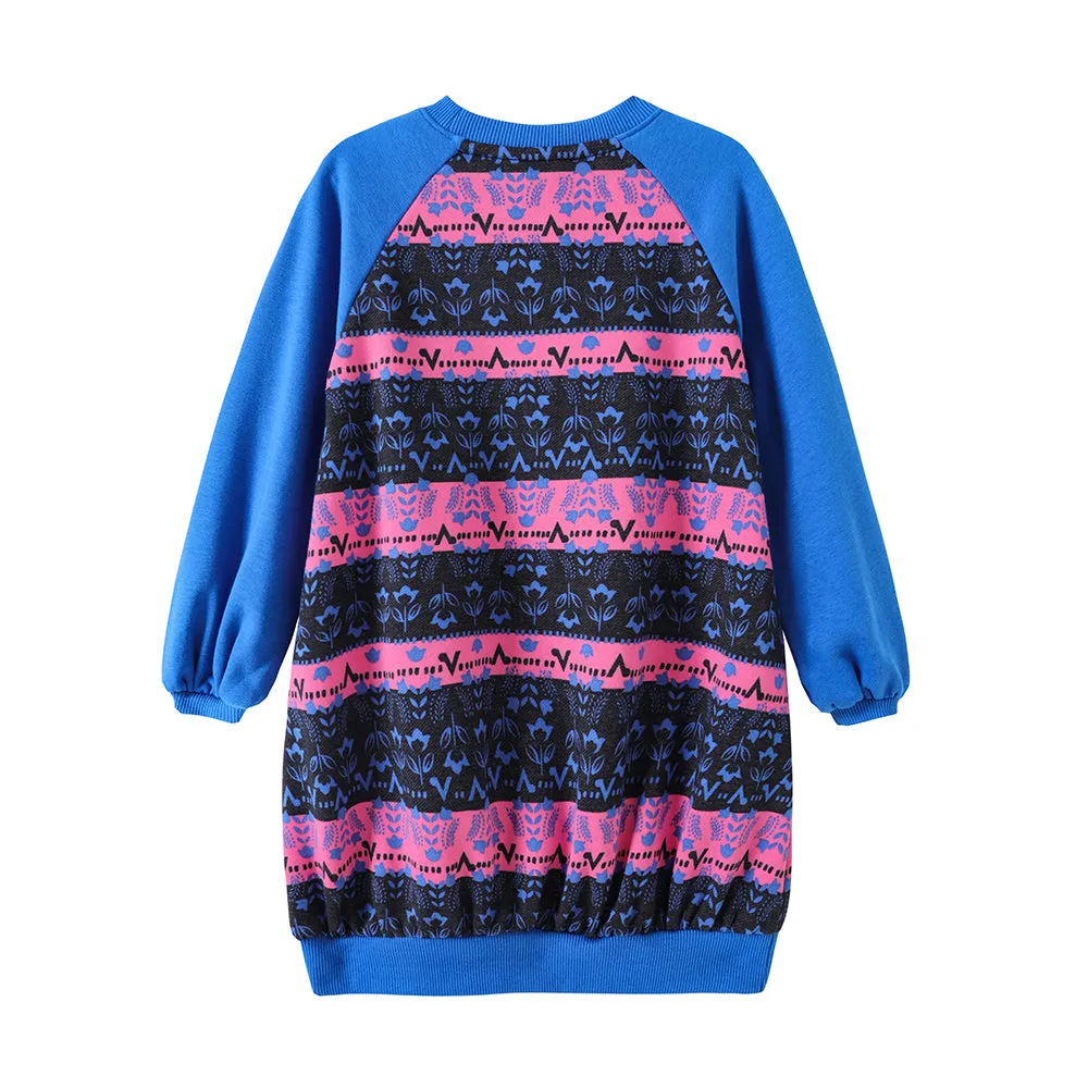 Vauva FW23 - Girls Organic Cotton Long Sweatshirt (Royal Blue)